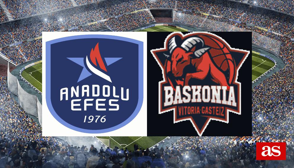 anadolu efes vs baskonia match player stats​