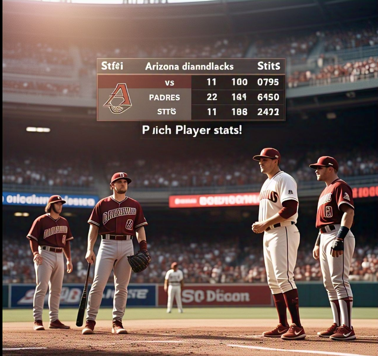 arizona diamondbacks vs padres match player stats​