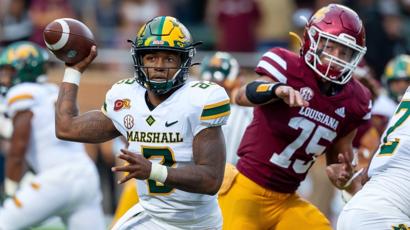 Marshall Football vs Louisiana Ragin Cajuns Football Match Player Stats