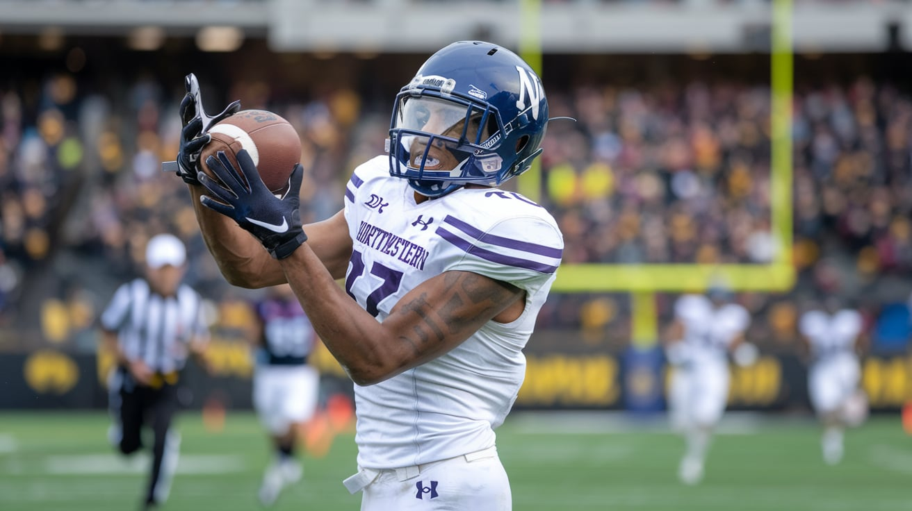 Northwestern Wildcats Football vs Iowa Hawkeyes Football Match Player Stats